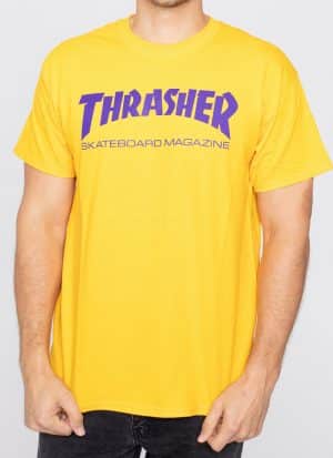 Thrasher - Skate Mag Gold Purple