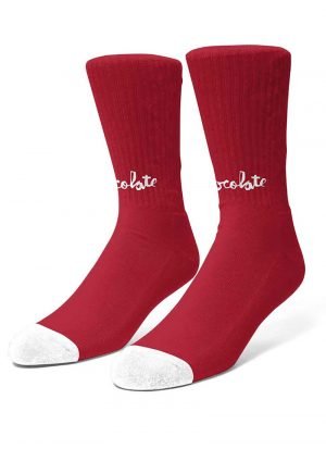 CHOCOLATE Lost Chunk Socks Red