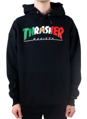 Thrasher Mexico Logo Hoodie - Black